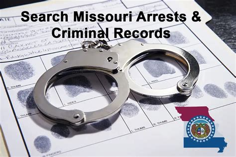 This list is to be used for informational purposes only. . Missouri arrest records